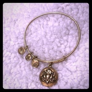 Alex and Ani lotus peace petal charm bangle